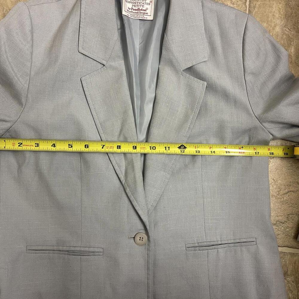 Country Sophisticates Pendleton Petite Blazer Gra… - image 6